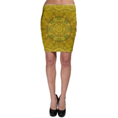 Sunshine Feathers And Fauna Ornate Bodycon Skirt by pepitasart