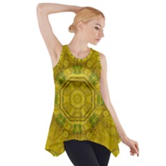 Sunshine Feathers And Fauna Ornate Side Drop Tank Tunic