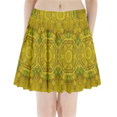 Sunshine Feathers And Fauna Ornate Pleated Mini Skirt by pepitasart