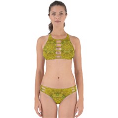 Sunshine Feathers And Fauna Ornate Perfectly Cut Out Bikini Set