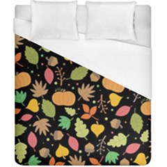 Thanksgiving Pattern Duvet Cover (california King Size) by Valentinaart