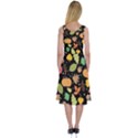 Thanksgiving pattern Midi Sleeveless Dress View2