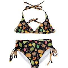 Thanksgiving Pattern Kids  Classic Bikini Set