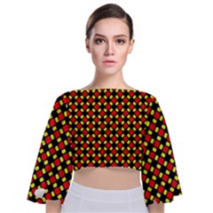 New Stuff-1 Tie Back Butterfly Sleeve Chiffon Top