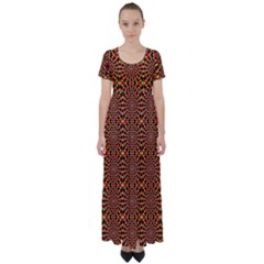 New Stuff-2 High Waist Short Sleeve Maxi Dress