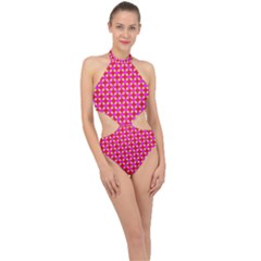 New Stuff-3 Halter Side Cut Swimsuit