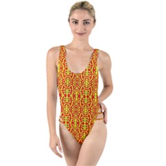 New Stuff-4 High Leg Strappy Swimsuit