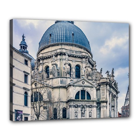 Santa Maria Della Salute Church, Venice, Italy Canvas 20  X 16  (stretched) by dflcprintsclothing