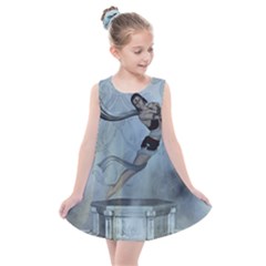 Wonderful  Fairy, Blue Colors Kids  Summer Dress by FantasyWorld7