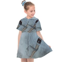 Wonderful  Fairy, Blue Colors Kids  Sailor Dress by FantasyWorld7