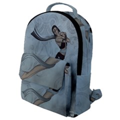 Wonderful  Fairy, Blue Colors Flap Pocket Backpack (small) by FantasyWorld7