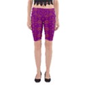 Seasonal Delight With Fantasy Flowers Yoga Cropped Leggings View1