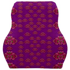 Seasonal Delight With Fantasy Flowers Car Seat Velour Cushion 