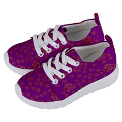 Seasonal Delight With Fantasy Flowers Kids  Lightweight Sports Shoes by pepitasart