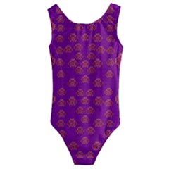 Seasonal Delight With Fantasy Flowers Kids  Cut-out Back One Piece Swimsuit