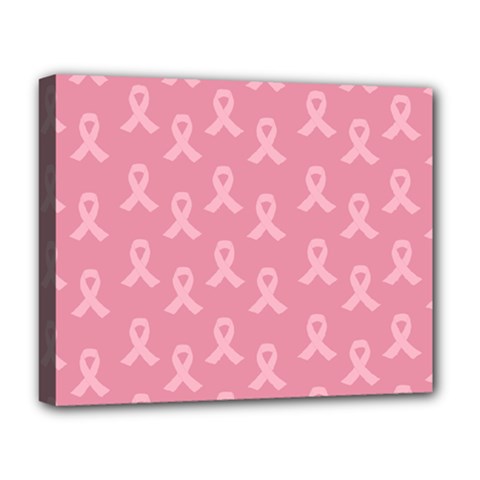 Pink Ribbon - Breast Cancer Awareness Month Deluxe Canvas 20  X 16  (stretched) by Valentinaart