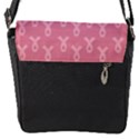 Pink Ribbon - breast cancer awareness month Flap Closure Messenger Bag (S) View1