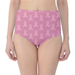 Pink Ribbon - Breast Cancer Awareness Month Classic High-waist Bikini Bottoms by Valentinaart