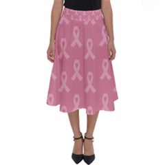 Pink Ribbon - Breast Cancer Awareness Month Perfect Length Midi Skirt