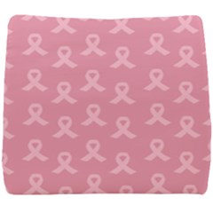 Pink Ribbon - Breast Cancer Awareness Month Seat Cushion by Valentinaart