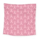 Pink Ribbon - breast cancer awareness month Square Tapestry (Large) View1