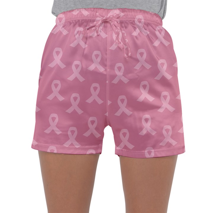 Pink Ribbon - breast cancer awareness month Sleepwear Shorts