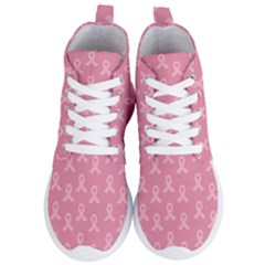 Pink Ribbon - Breast Cancer Awareness Month Women s Lightweight High Top Sneakers by Valentinaart