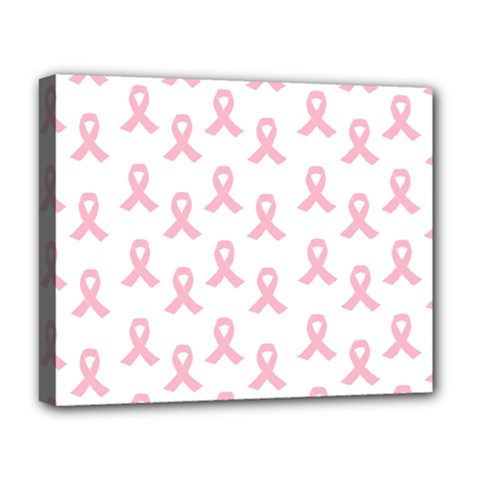 Pink Ribbon - Breast Cancer Awareness Month Deluxe Canvas 20  X 16  (stretched) by Valentinaart