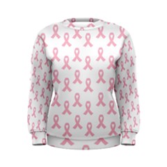 Pink Ribbon - Breast Cancer Awareness Month Women s Sweatshirt by Valentinaart