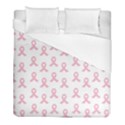 Pink Ribbon - breast cancer awareness month Duvet Cover (Full/ Double Size) View1