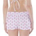 Pink Ribbon - breast cancer awareness month Boyleg Bikini Wrap Bottoms View2