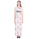 Pink Ribbon - breast cancer awareness month Short Sleeve Maxi Dress View1