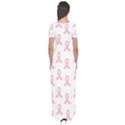 Pink Ribbon - breast cancer awareness month Short Sleeve Maxi Dress View2