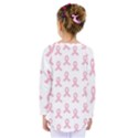 Pink Ribbon - breast cancer awareness month Kids  Long Sleeve Tee View2