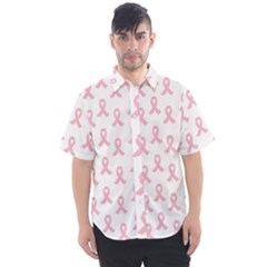 Pink Ribbon - Breast Cancer Awareness Month Men s Short Sleeve Shirt