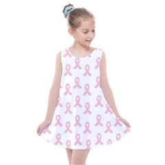 Pink Ribbon - Breast Cancer Awareness Month Kids  Summer Dress by Valentinaart