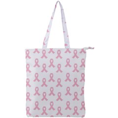 Pink Ribbon - Breast Cancer Awareness Month Double Zip Up Tote Bag by Valentinaart