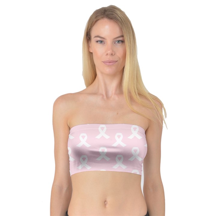 Pink Ribbon - breast cancer awareness month Bandeau Top