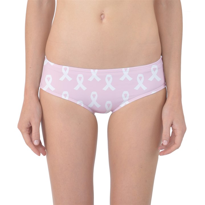 Pink Ribbon - breast cancer awareness month Classic Bikini Bottoms