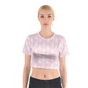 Pink Ribbon - breast cancer awareness month Cotton Crop Top View1