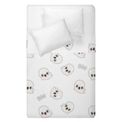 Cute Kawaii Ghost Pattern Duvet Cover Double Side (single Size) by Valentinaart