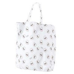 Cute Kawaii Ghost Pattern Giant Grocery Tote by Valentinaart