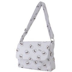 Cute Kawaii Ghost Pattern Full Print Messenger Bag by Valentinaart