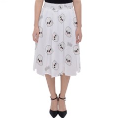 Cute Kawaii Ghost Pattern Classic Midi Skirt by Valentinaart