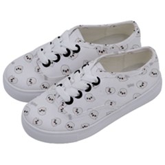 Cute Kawaii Ghost Pattern Kids  Classic Low Top Sneakers by Valentinaart