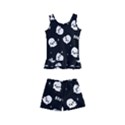 Cute Kawaii Ghost pattern Kid s Boyleg Swimsuit View1