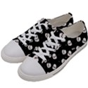 Cute Kawaii Ghost pattern Women s Low Top Canvas Sneakers View2