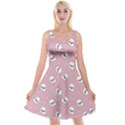 Cute Kawaii Ghost pattern Reversible Velvet Sleeveless Dress View1