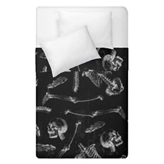 Human Skeleton Pattern - Halloween  Duvet Cover Double Side (single Size) by Valentinaart