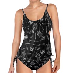 Human Skeleton Pattern - Halloween  Tankini Set by Valentinaart